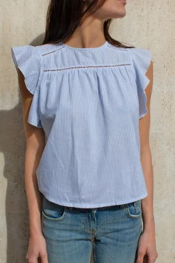 Subdued Blusa con rouches Sale