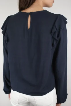Subdued Blusa con rouches Discount
