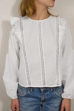 Subdued Blusa con rouches Discount