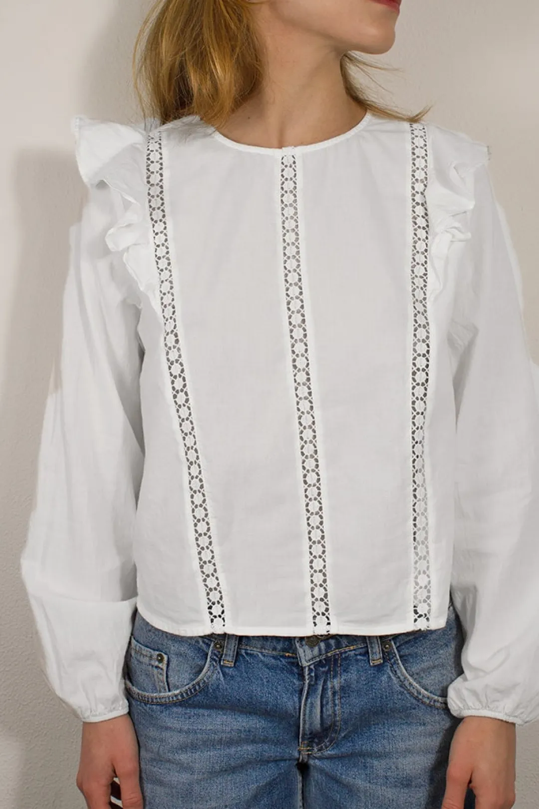 Subdued Blusa con rouches Discount