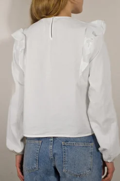 Subdued Blusa con rouches Discount
