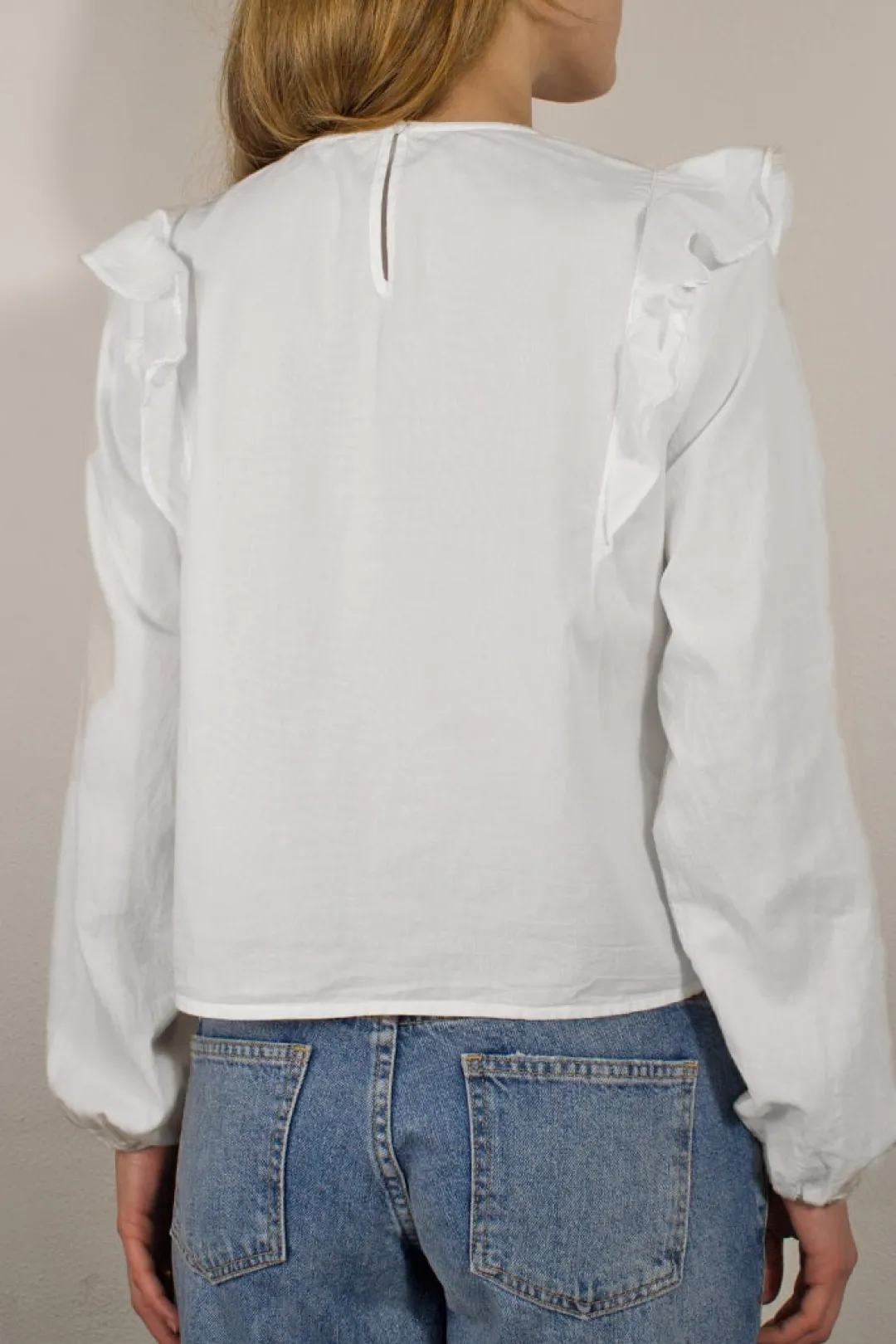 Subdued Blusa con rouches Discount