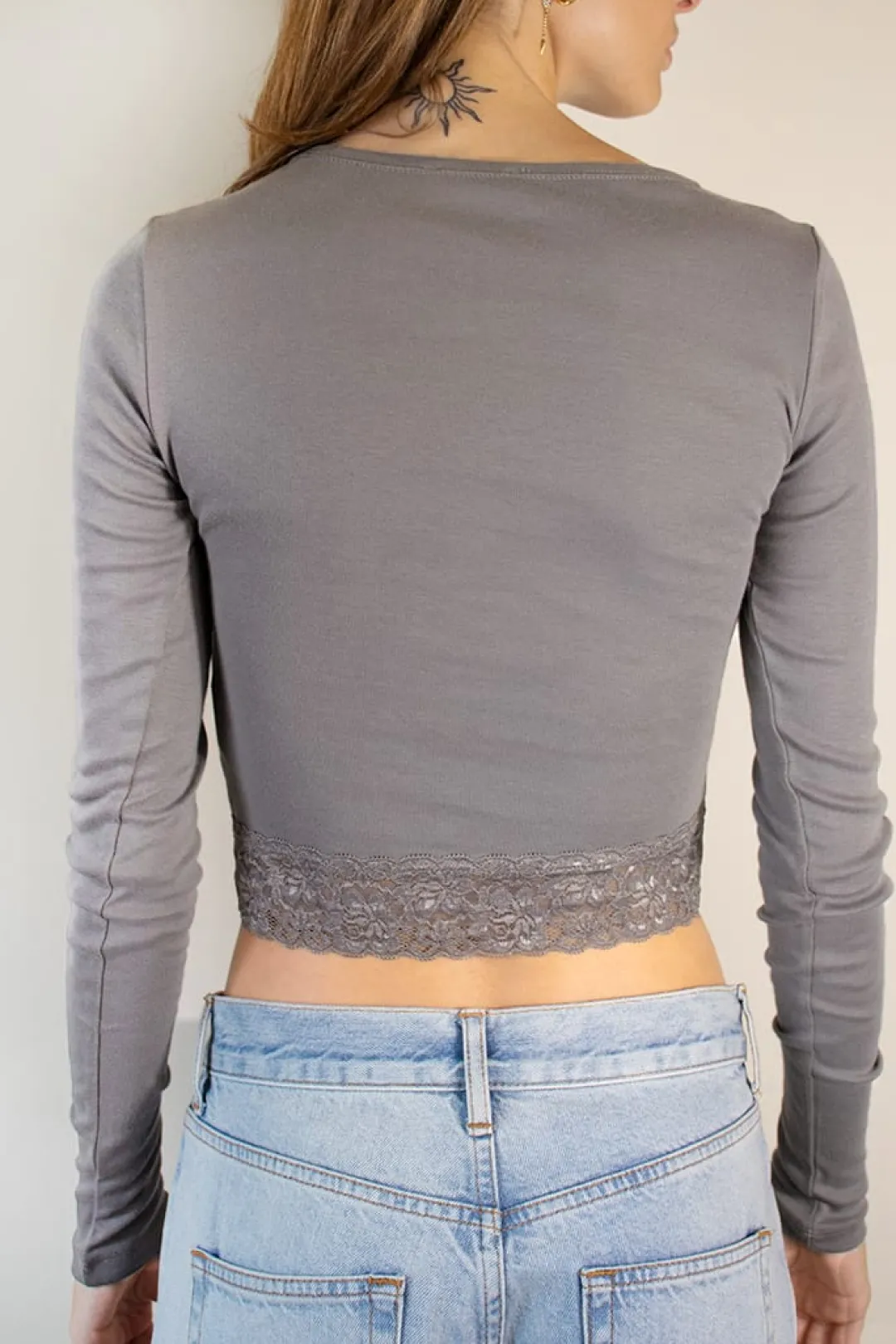 Subdued Camiseta bajo encaje Discount