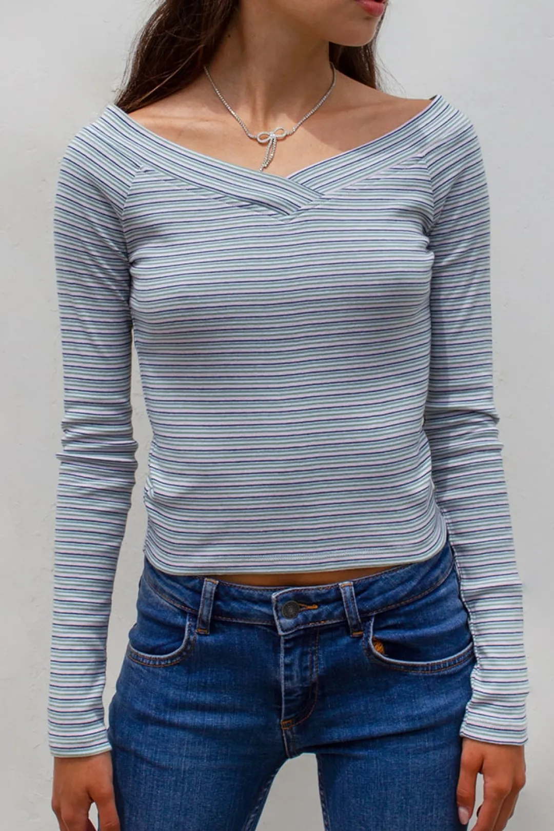 Subdued Camiseta barco con escote en V Hot