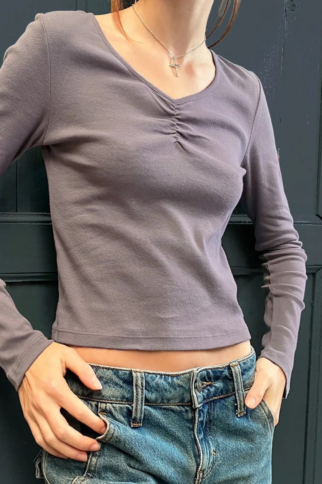Subdued Camiseta con fruncido Online