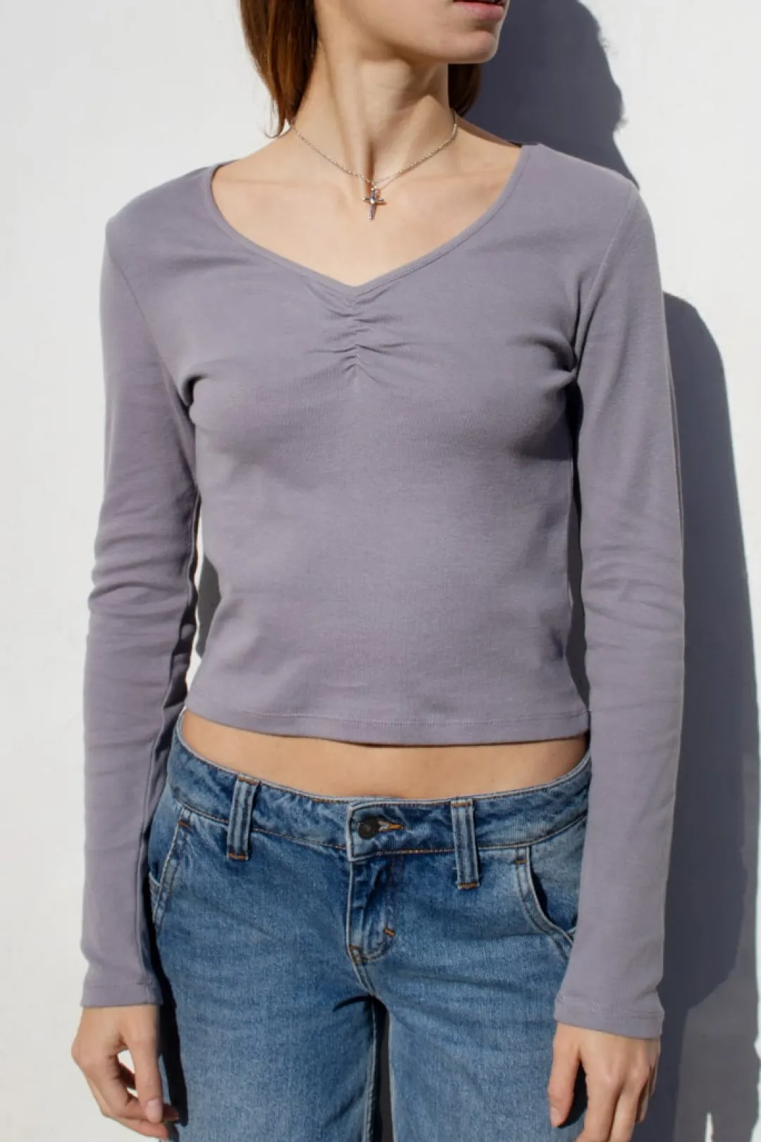 Subdued Camiseta con fruncido Online