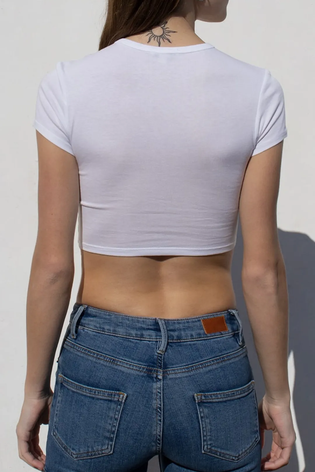 Subdued Camiseta crop cuello redondo Online