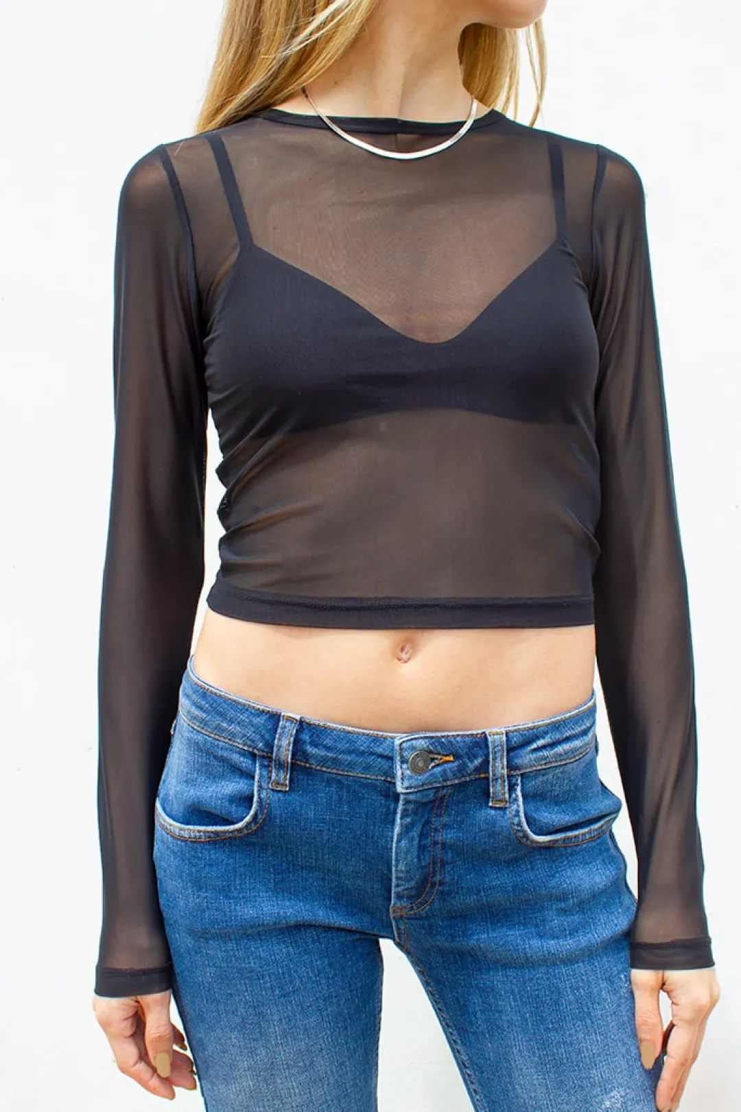 Subdued Camiseta cuello redondo trasparente Outlet