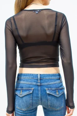 Subdued Camiseta cuello redondo trasparente Outlet