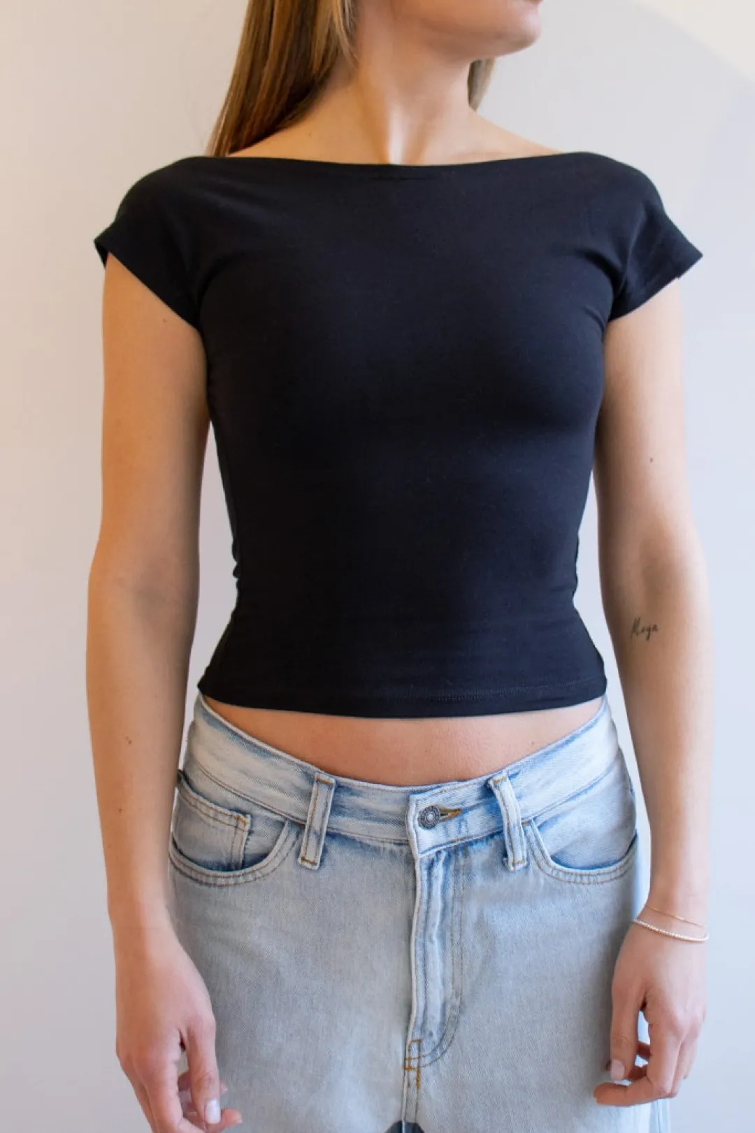 Subdued Camiseta escote barco New