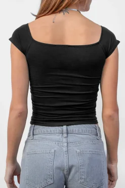 Subdued Camiseta fruncido New