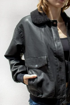 Subdued Chaqueta bomber poli piel Outlet