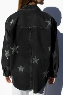 Subdued Chaqueta oversize estrellas strass Online