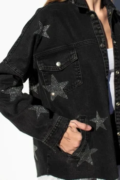 Subdued Chaqueta oversize estrellas strass Online