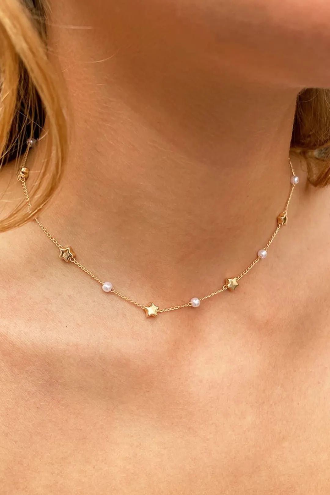 Subdued Collar estrellas y perlas Sale