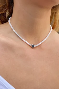 Subdued Collar perle y corazón Outlet