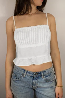Subdued Crop top con volante Hot