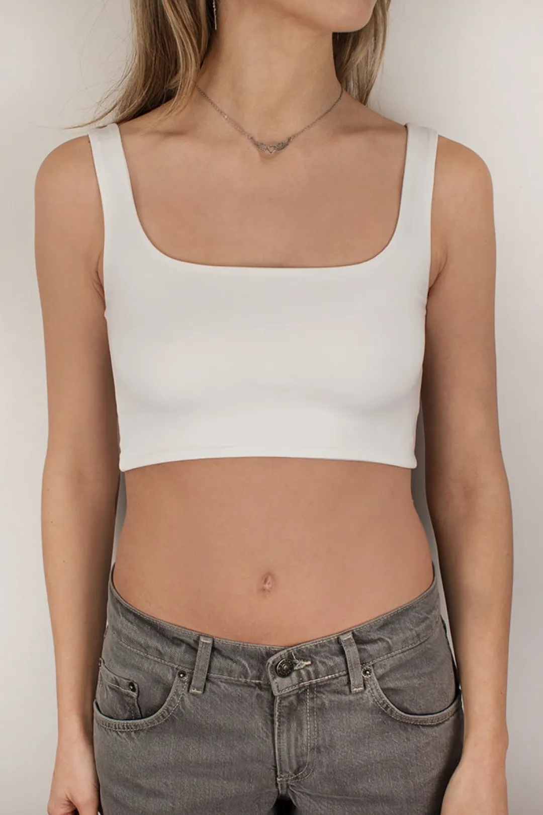Subdued Crop top escote cuadrado New