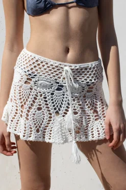 Subdued Falda crochet con borlas Best