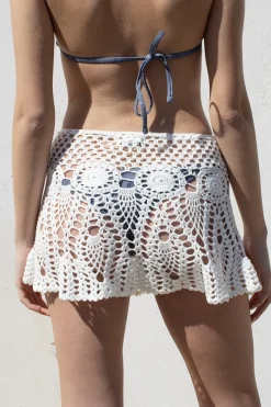 Subdued Falda crochet con borlas Best