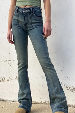 Subdued Jeans flare con bolsillos Clearance