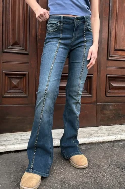 Subdued Jeans flare con tachuelas Clearance