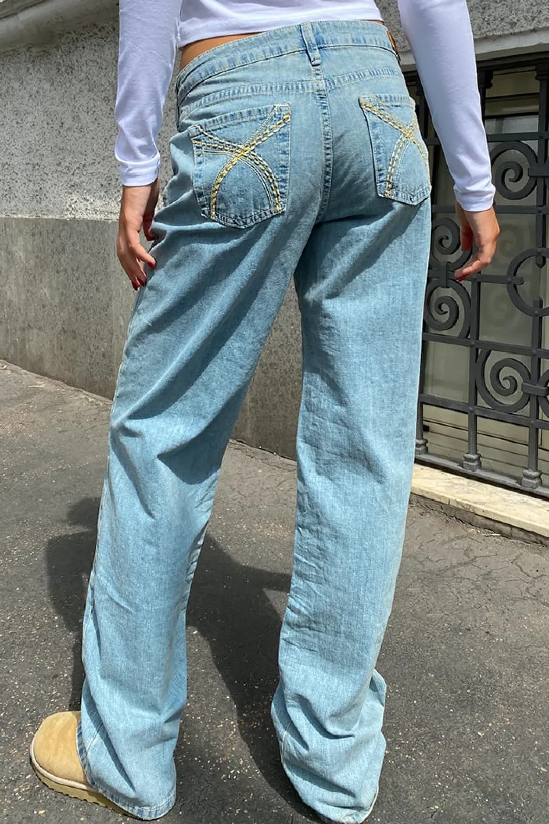 Subdued Jeans low waist con bordado Discount