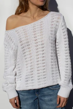 Subdued Jersey escote barco perforado New