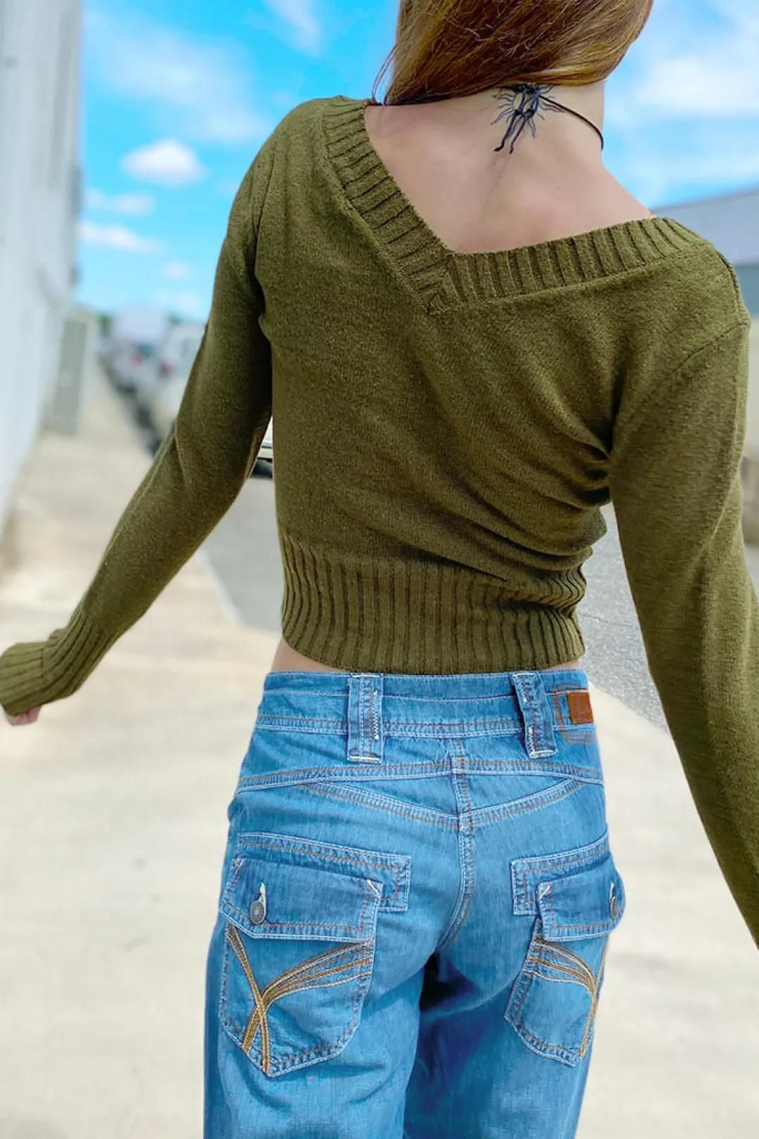 Subdued Jersey escote en V Hot