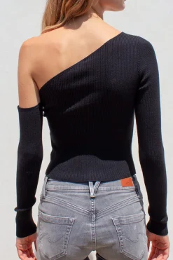 Subdued One shoulder sweater Discount