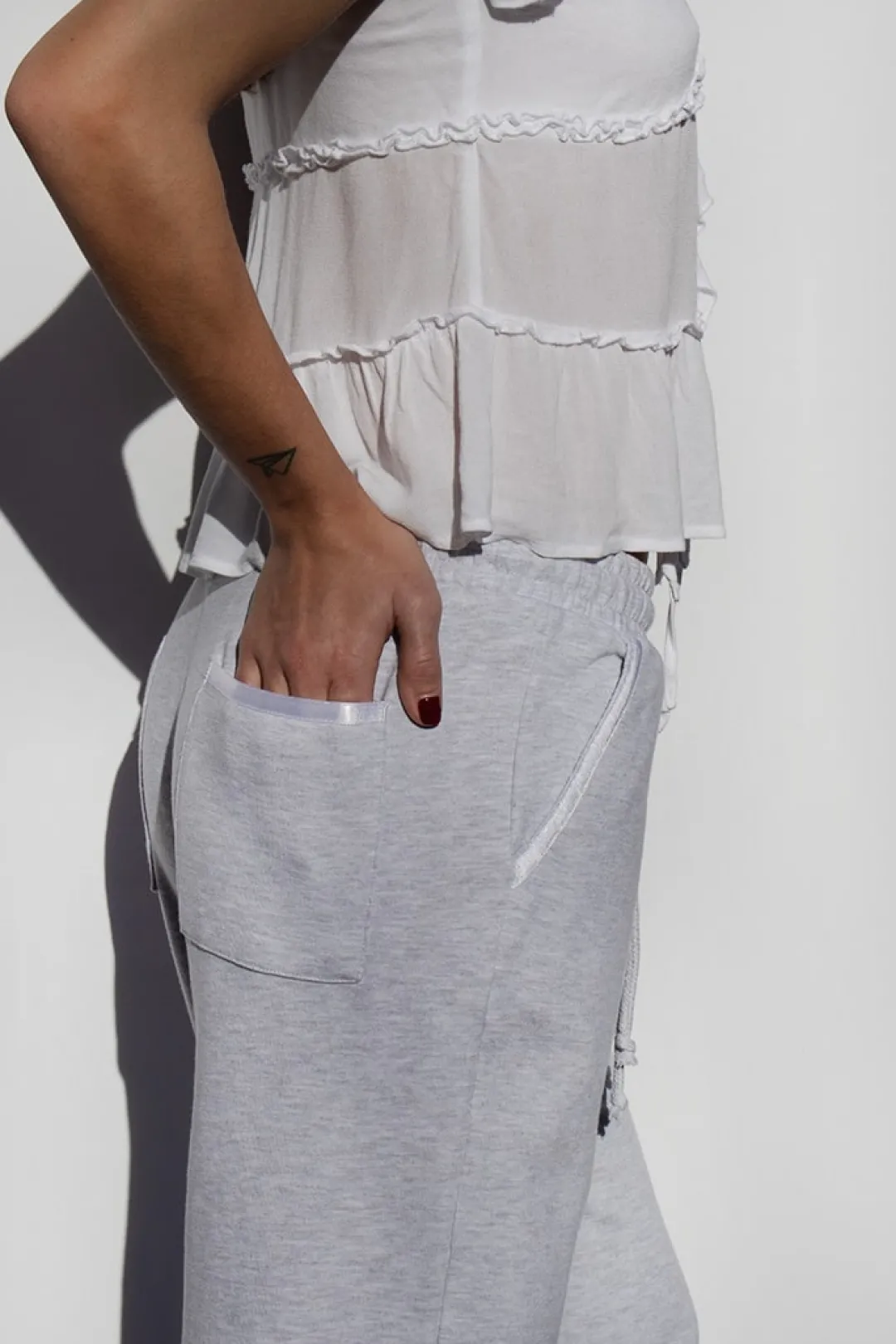 Subdued Pantalones chandal detalles satén Online