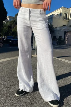 Subdued Pantalones low waist in lino Discount