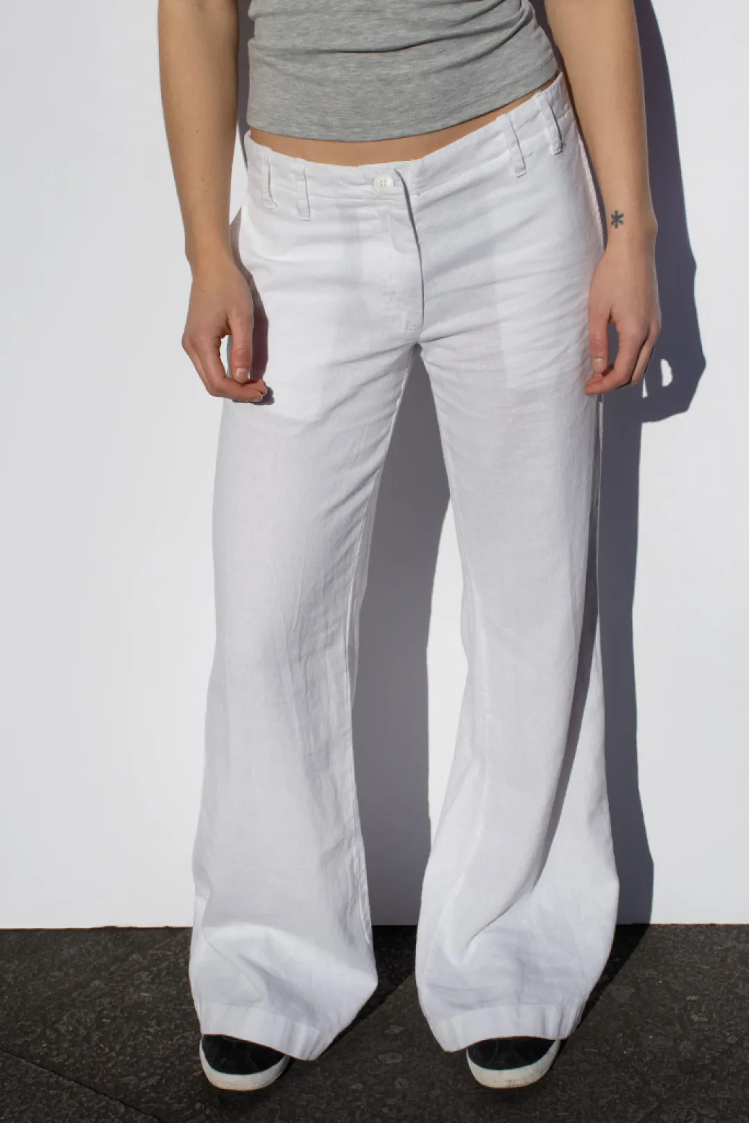 Subdued Pantalones low waist in lino Discount