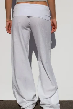 Subdued Pantalones palazzo tira en la cintura New
