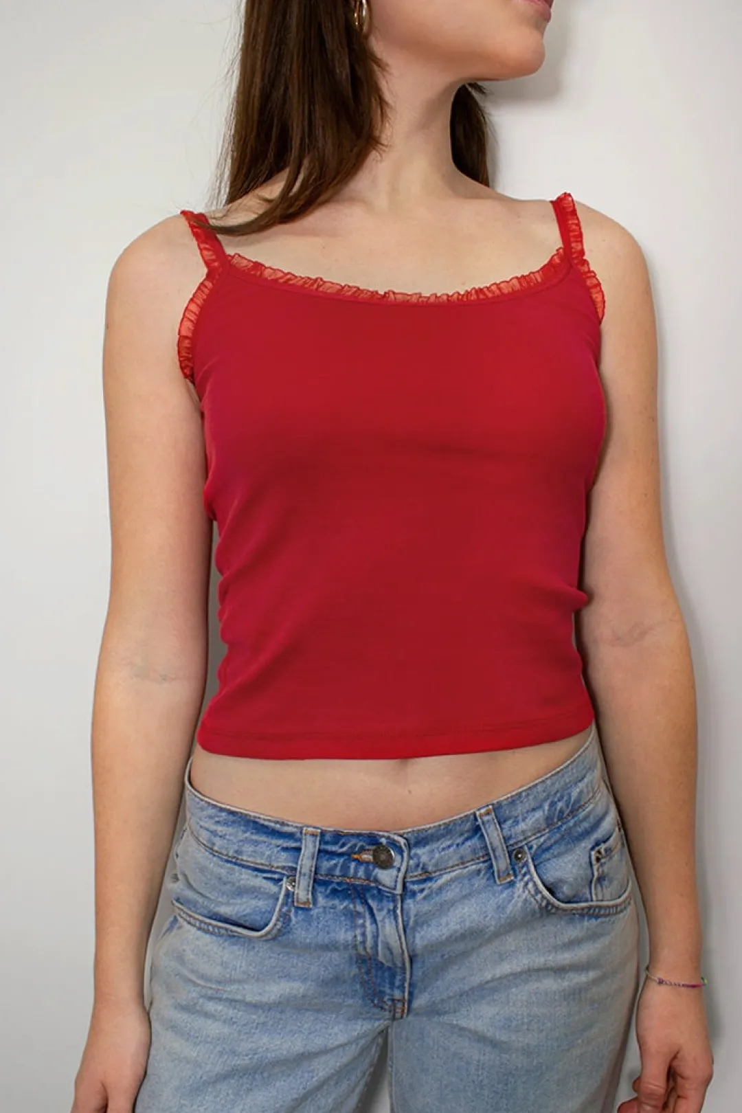 Subdued Tank top detalles de tul