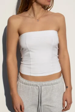 Subdued Top bandeau con lace-up