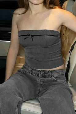 Subdued Top bandeau con lacito Outlet