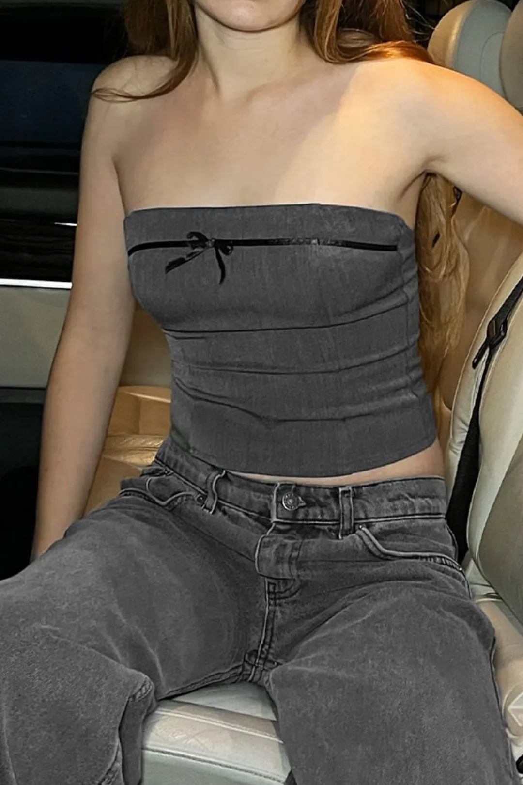Subdued Top bandeau con lacito Outlet