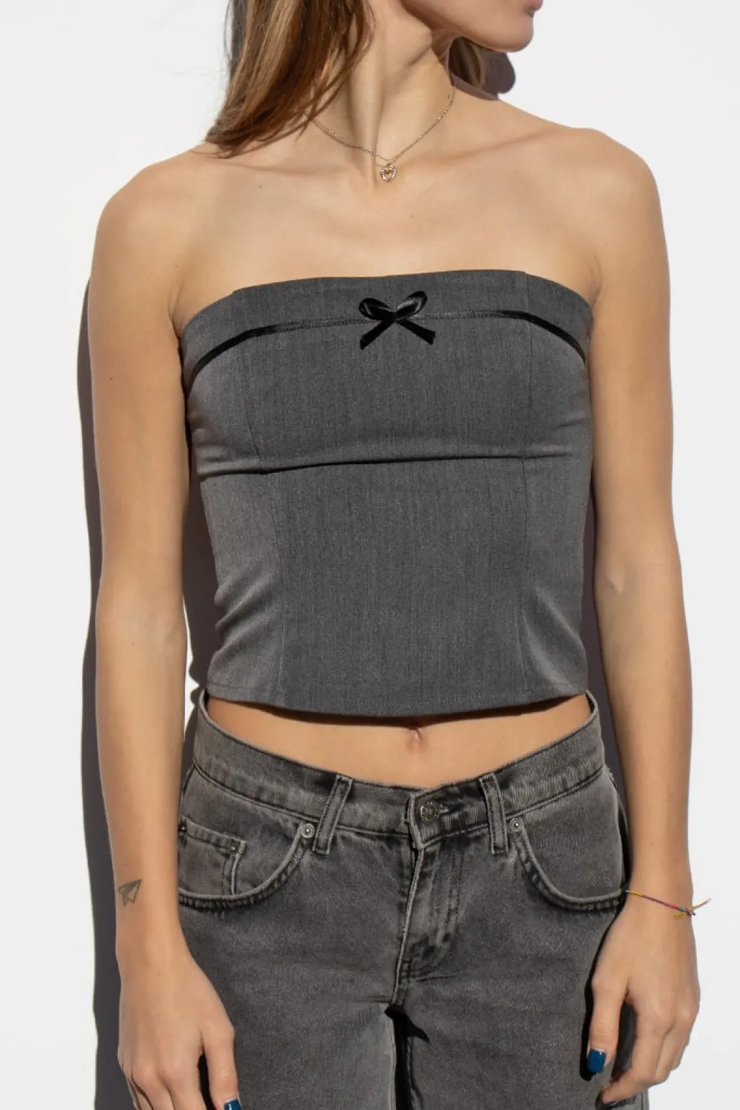 Subdued Top bandeau con lacito Outlet
