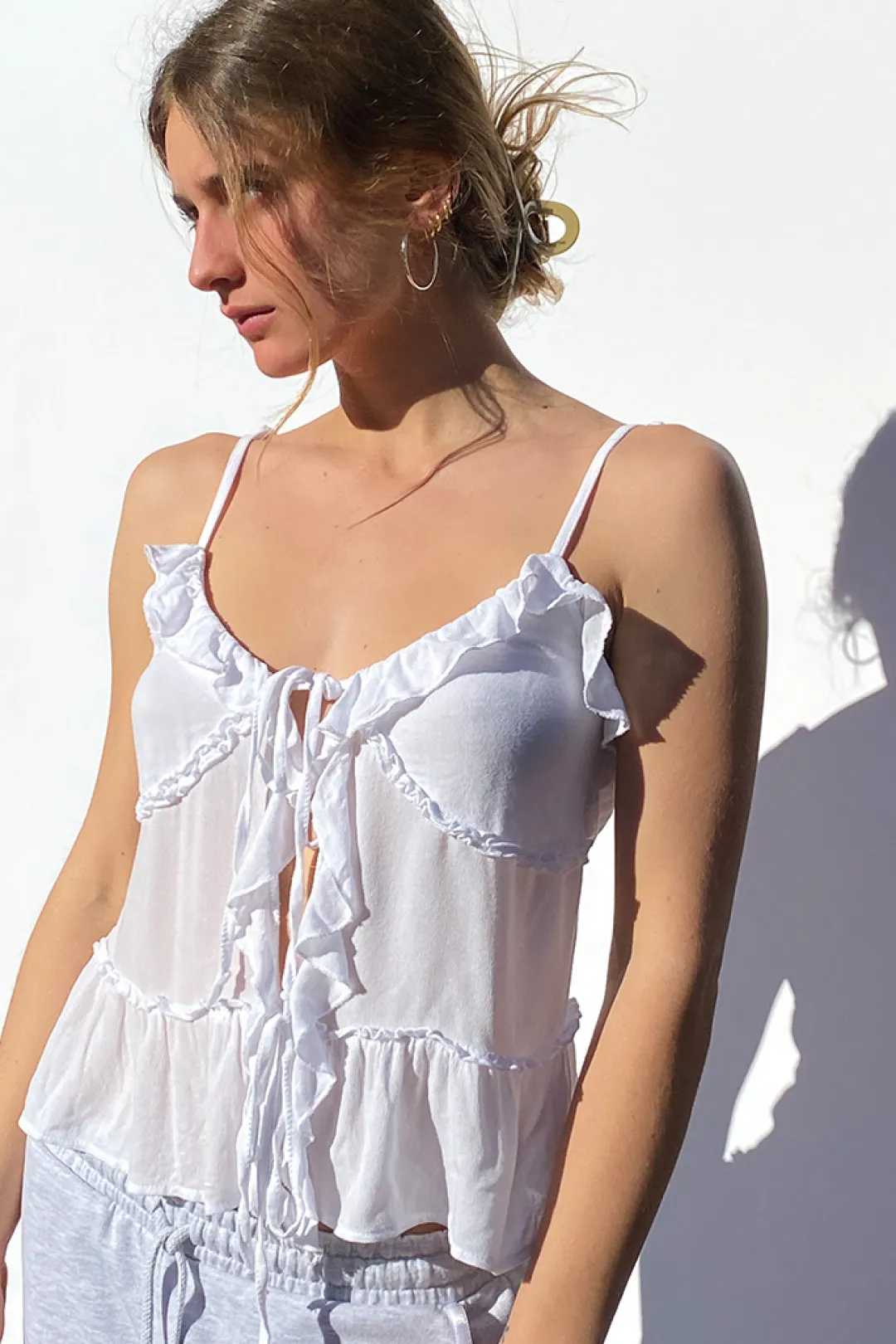 Subdued Top con rouches y lazos Outlet