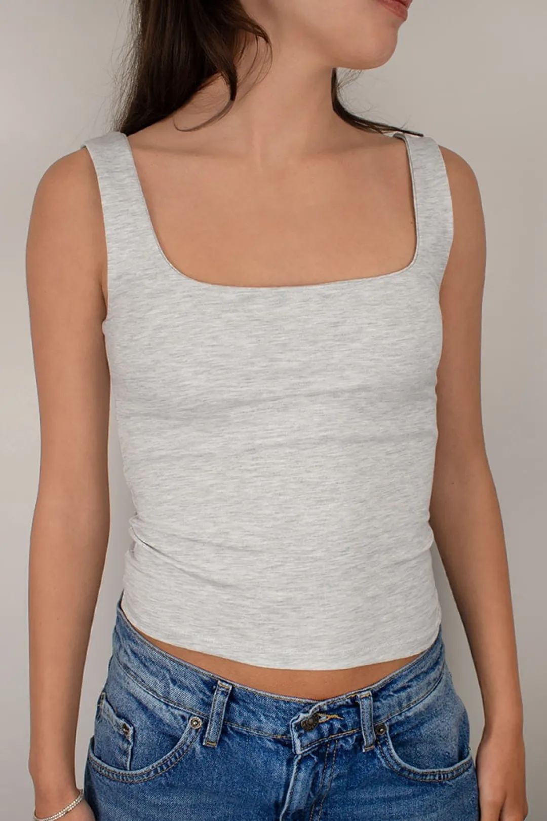 Subdued Top escote cuadrado Best