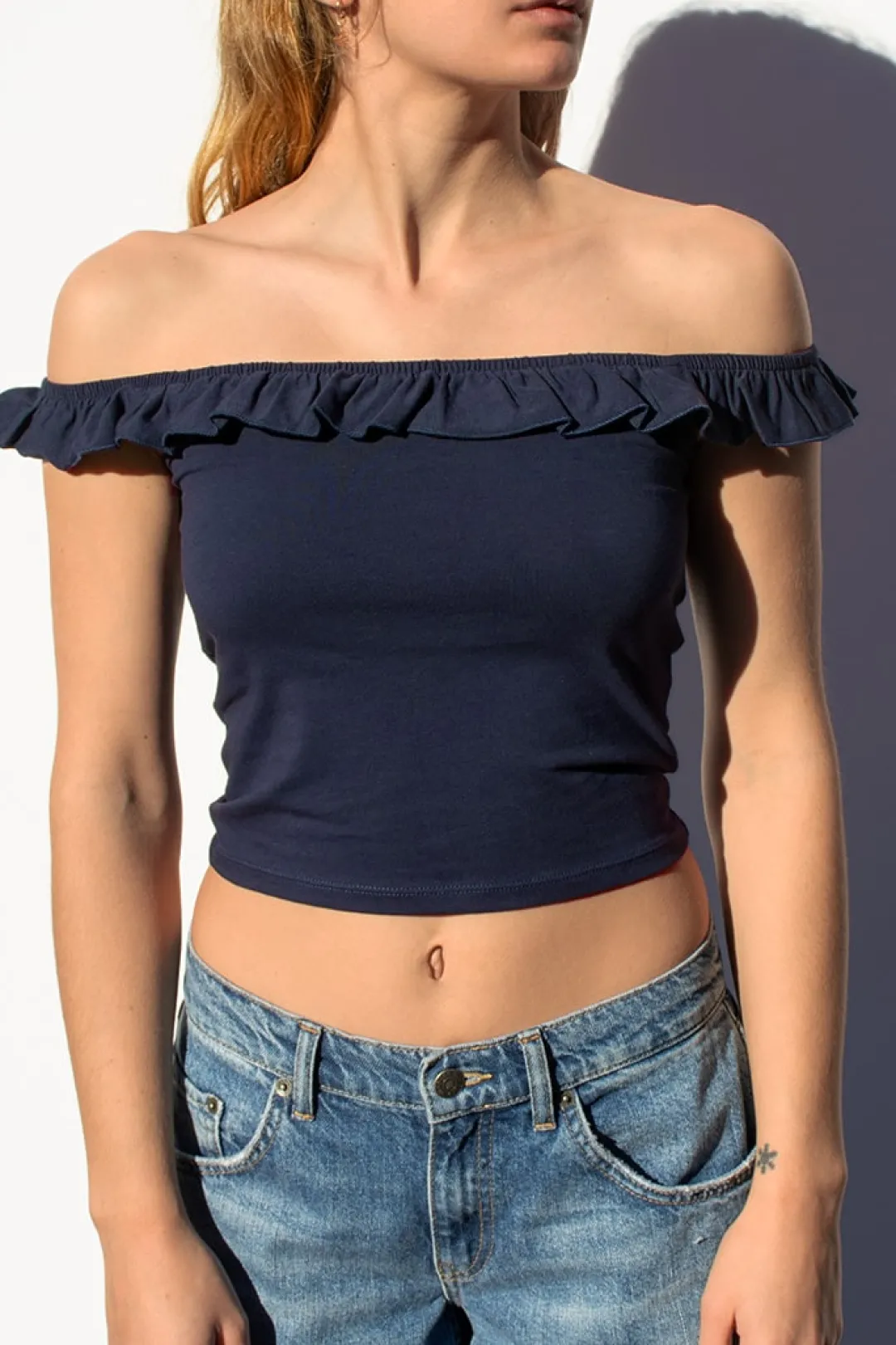 Subdued Top rouches Best